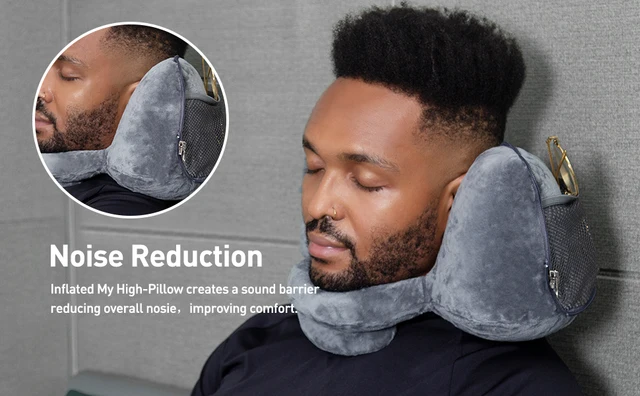 BESPORTBLE Portable Small Pillow Travel Neck Pillows Back Pillow for Office  Chair Portable Pillow Memory Foam Grey Adorable Pillow Neck Pillow for  Sleeping Convenient Nap Pillow Camping