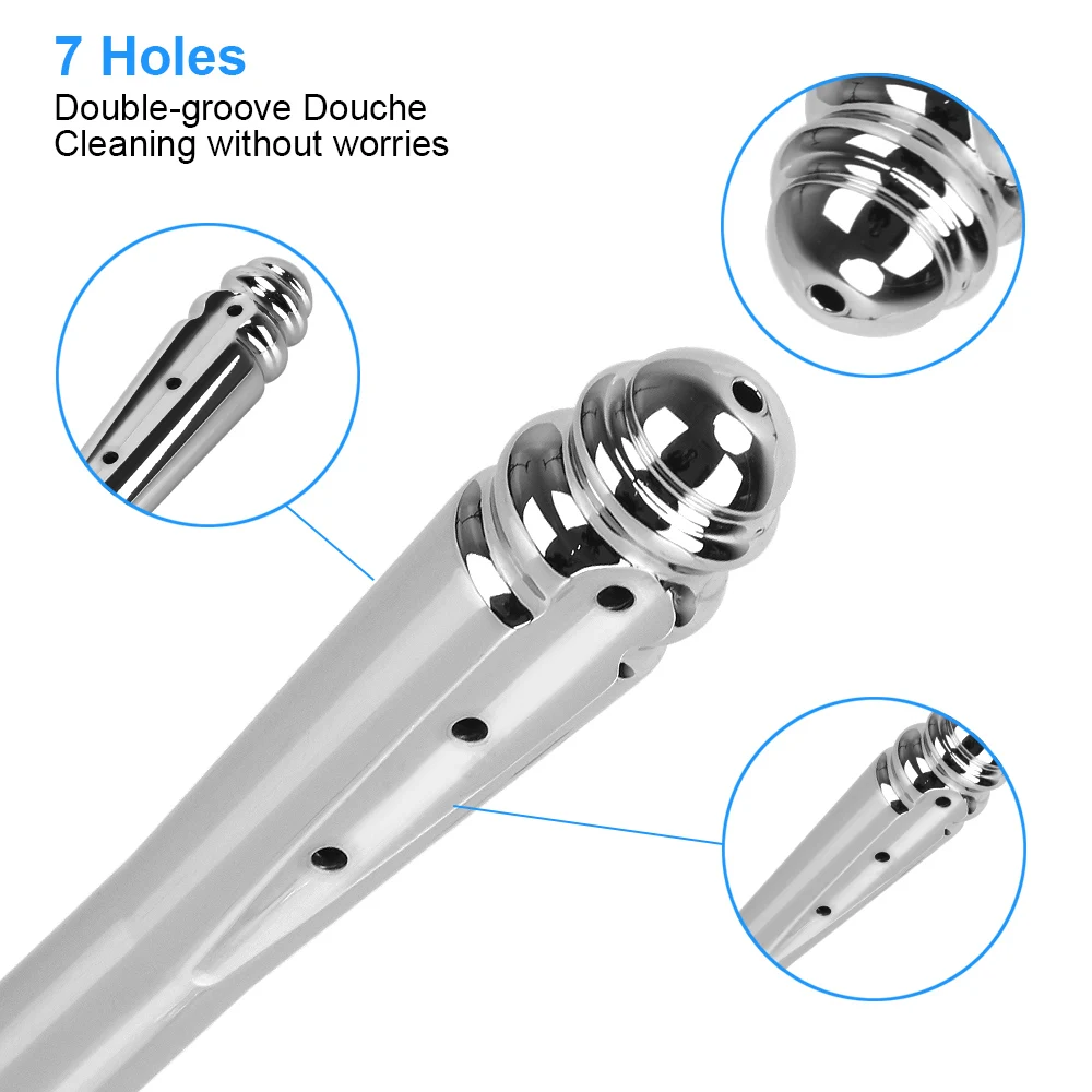 Metal 7 Holes Side Opening Bidet Anal Sprinkler Enema Cleaning Shower Colonic Douche Nozzle Vaginal Wash Bathroom Accessories 2