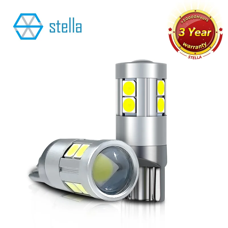 Lampadine LED T10 W5W 6500K Bianco - Pacco Da 10, Canbus Senza Errori, Per Interni Auto - Foto 3