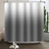 Solid Color Ombre Shower Curtain for Bathroom Gradient Textured Modern Abstract Elegant Chic Waterproof Shower Curtain With Hook 2