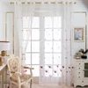 Curtains Curtains Living Dining Room Bedroom Plant Embroidery Dragonfly Lotus Gauze Curtains 2