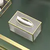 1pc Glass Tissue Box Ornament Bedroom Desktop Tissue Box Living Room, Bathroom, Dining Room Desktop Paper Box Home Decor 4