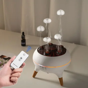 Dynamic Jellyfish Air Humidifier 250ml Essential Oil Diffuser Remote Control Bedroom Humidifier With 7 Colorful Night Lights 1