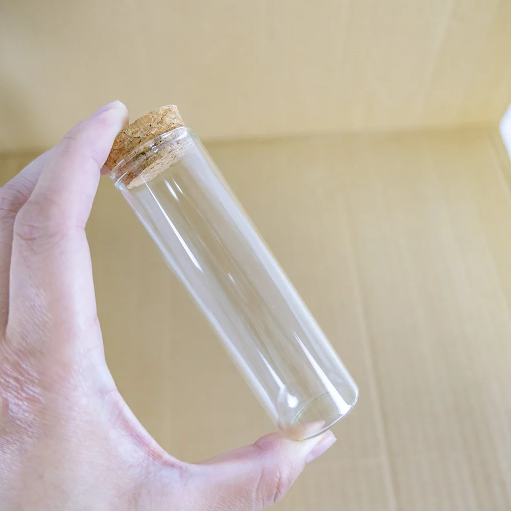 

12 шт./лот 30*100 мм 50 мл драже стеклянная бутылка Пробка, Пряная бутылка для хранения, контейнер, флакон, бутылка «сделай сам»