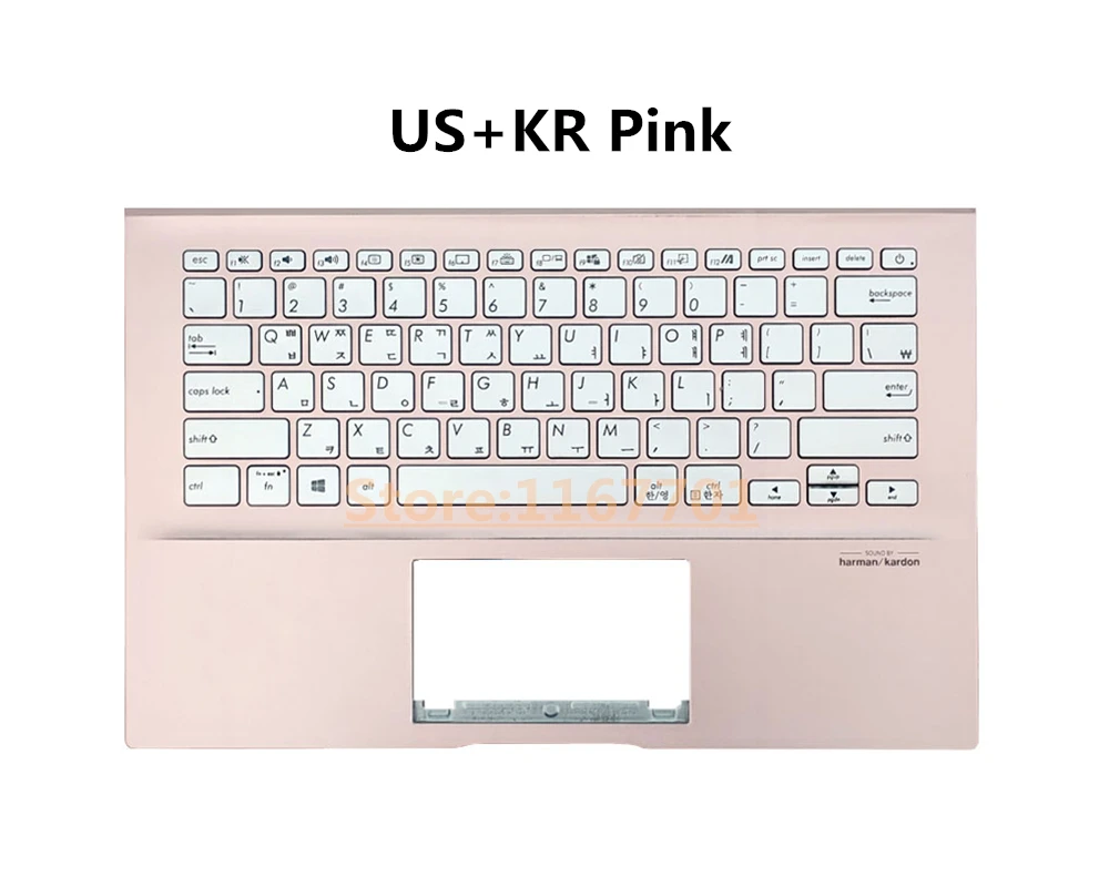 노트북 US/RU/KR 키보드 상단 상단 셸/케이스 LCD/LED 케이블 힌지/축 스피커, Asus VivoBook S14X S431 S431F S4500F S4500FL