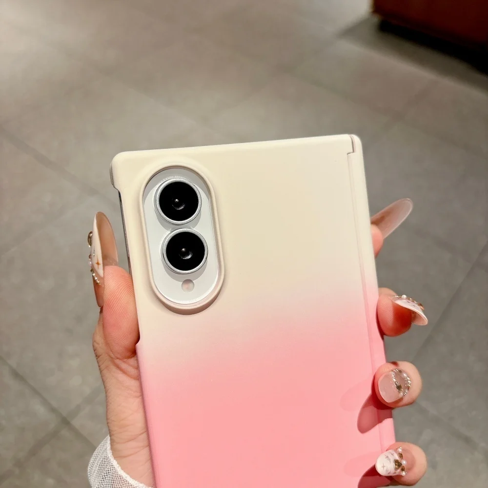 Luxury Gradient Double Color Matte Shockproof Hard PC Slim Frosted Case