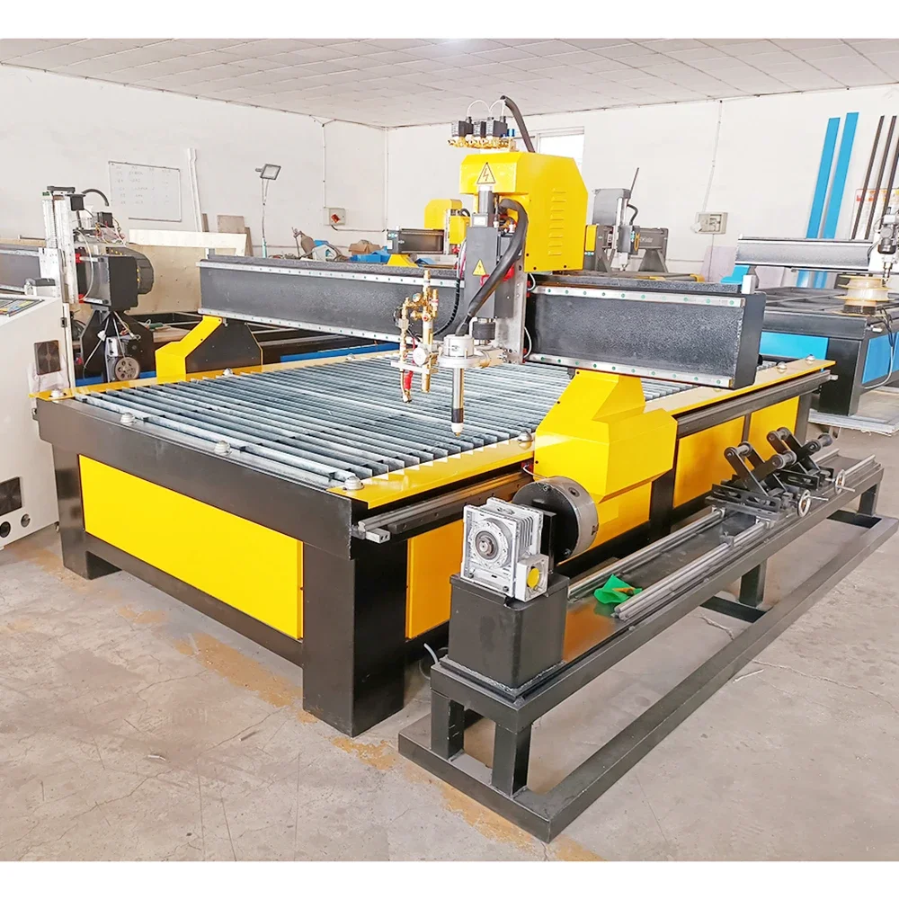 Newest Tech CNC 1325 Metal Plasma Cutting Machine for Stainless Steel/Factory Price CNC Plasma Cutter Table 1530 with Drilling 4