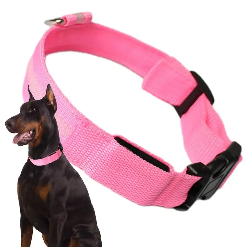 

LED Glowing Dog Collar Night Anti-Lost Dog Light Harness Adjustable Flashing Luminous Collar For Small Dog home Pet supplies