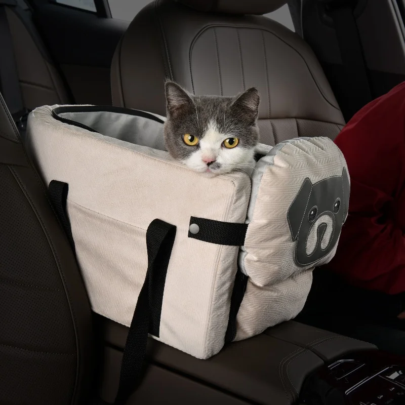 portable-pet-car-seat-armrest-box-travel-cushion-for-dogs-cats