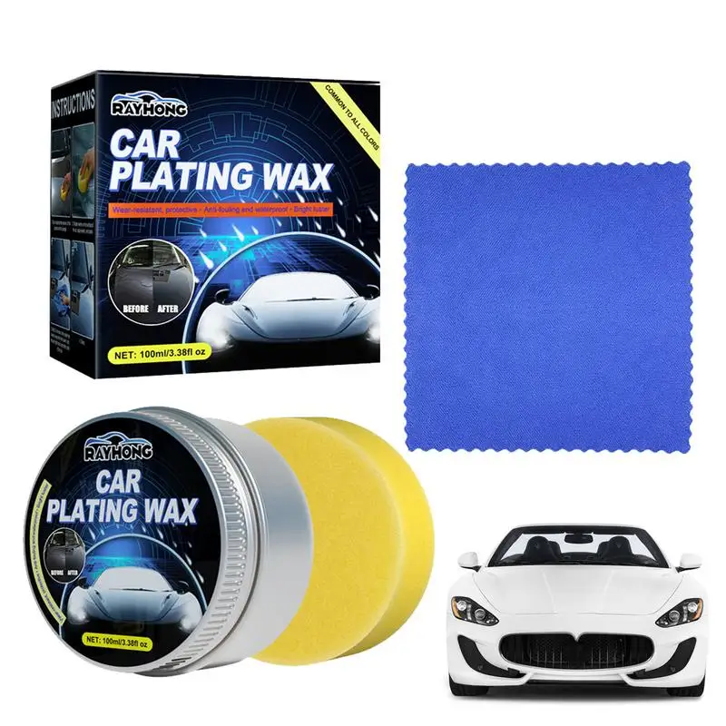 

Crystal Car Wax Kit Car Coating Wax Glossy Top Coat Car Coating Protection Crystal Plating Mirror Shine Protective Sealant