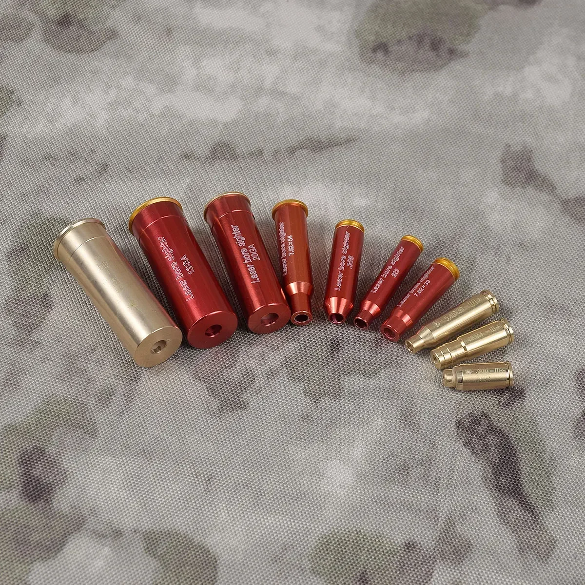 Laser Bore Sight Brass Boresight CAL Cartridge Bore Sighter For Scope Hunting .223 .308 9MM 7.62x39 7.62X54 12GA Gauge