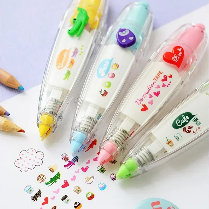 Kawaii Correction Belt  Accessories Girls Hand Account Decorative Stickers Marker Pen School Stationery Office Supplies