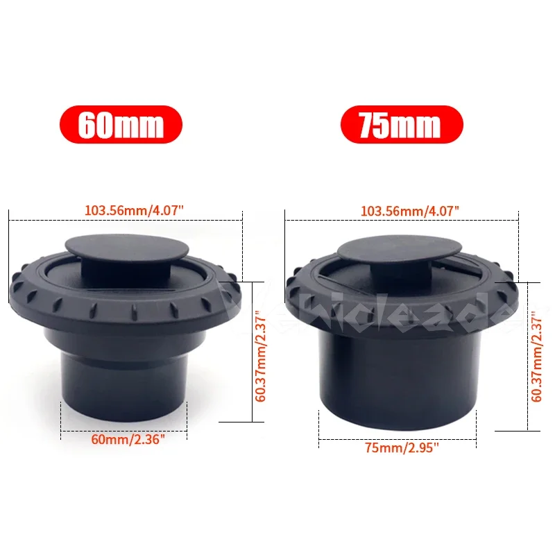 60mm 75mm Valvola Flap Regolabile Aria Diesel Riscaldatore Sfiato Condotto Ramo Splter Tubo Joiner Connettore Per Auto Camion Camper - Foto 12