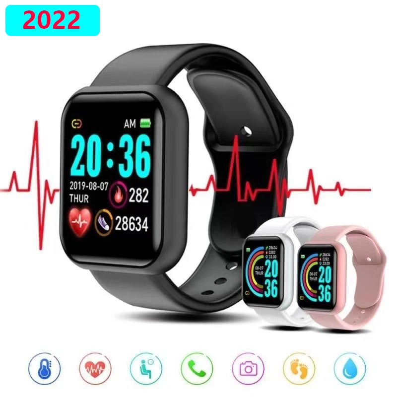 Richtree D20 Pro Smart Watch Men Women Heart Rate Blood Pressure Monitor Fitness Tracker Smart Bracelet Watches Y68 Smartwatch