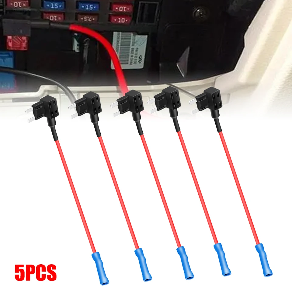 SPORTARC 12Pack 12V Add-a-Circuito Fusibile Rubinetto Adattatore Mini Lama Fusibile Titolare ATM APM Per Dispositivo Elettronico Sulla Maggior Parte Dei Veicoli & Barca - Foto 13