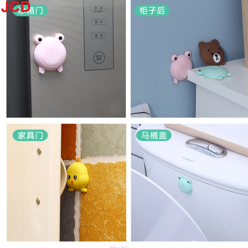 Cartoon Wall Anti-collision Pads Door Stopper Stickers Silicone Handle Bumper Mute Crash Pad Door Handle Stopper Protection Mat door stopper silicone door stopper door stopper bumpers silicone rubber bumpers