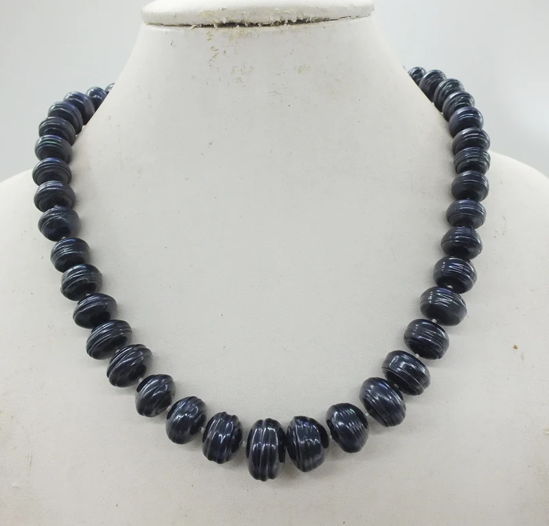 Collana Di Perle Barocche D'acqua Dolce Metalliche Enormi Da - Foto 2