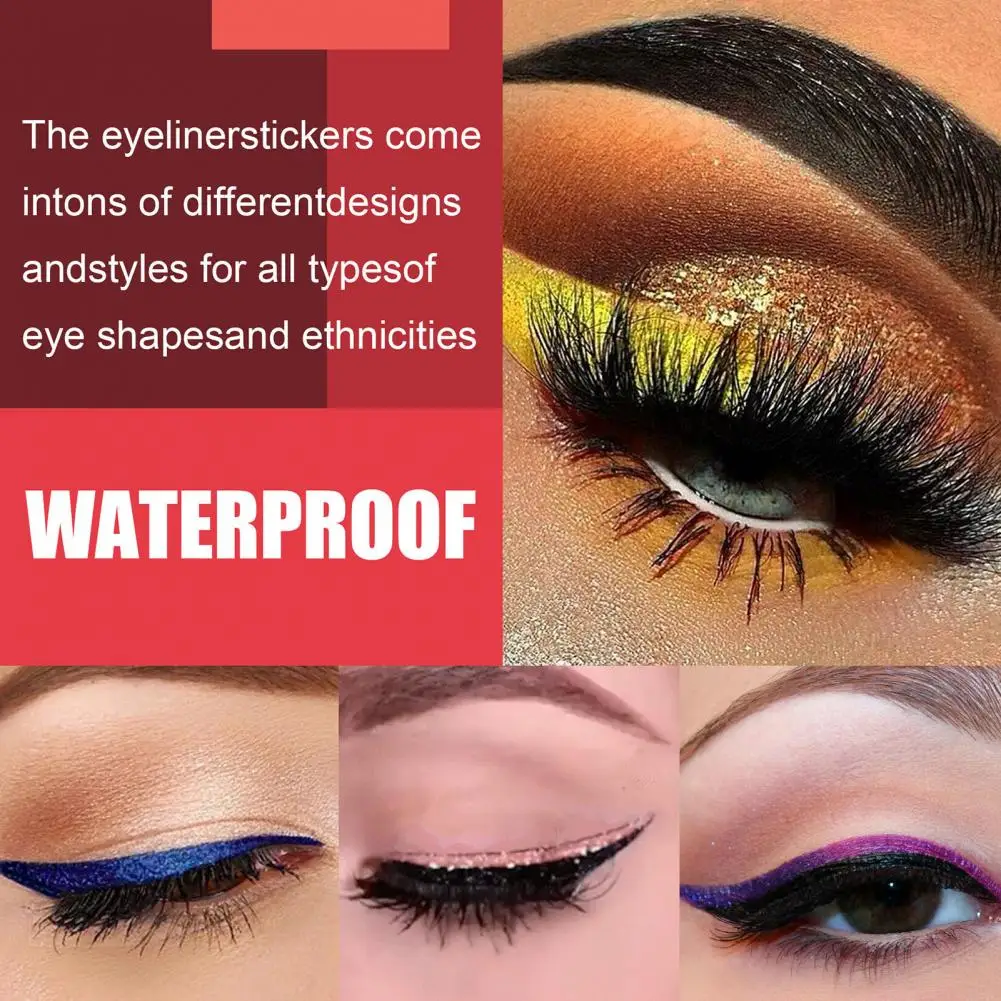 

Fashionable Long Lasting Comfortable to Wear False Eyelashes Eyeliner Sticker Plastic Eyeliner Eyelash Sticker for Makeup