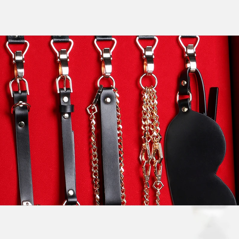 BLACKWOLF Bell 8pcs BDSM Set for Couples Bondage Kits Bdsm Adult Toys  Cosplay Game Sex Toys Bow with Bag Collar Styles - AliExpress