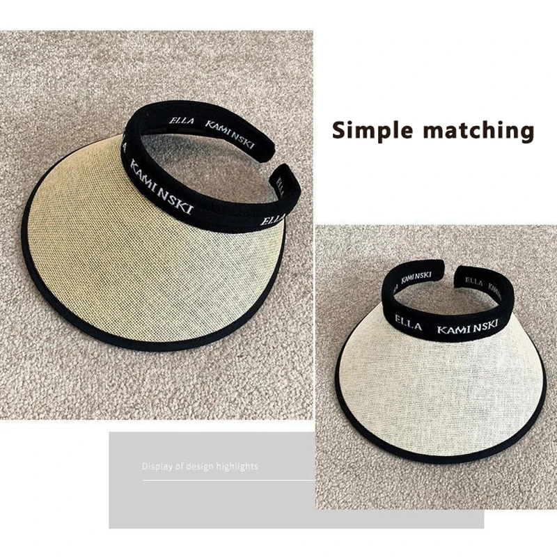 1 PCS Wide Brim Foldable Beach Hat Portable Adjustable Roll-up Sport Cap UV Protection Summer Casual Sun Hat