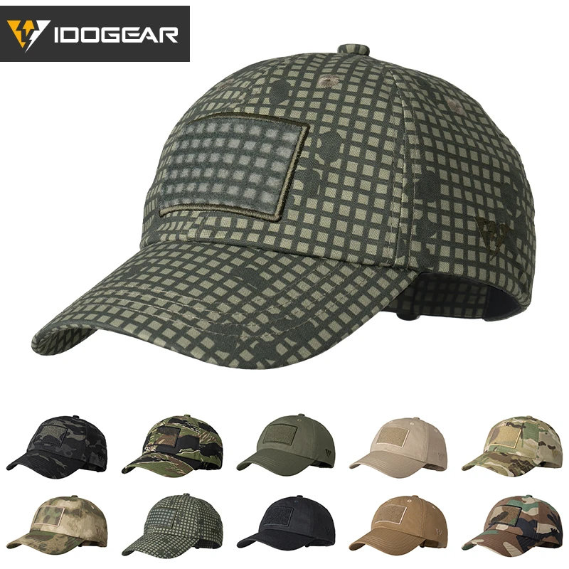 Casquette baseball tactique IDOGEAR unisexe - Chasse pêche sport ajustable respirante