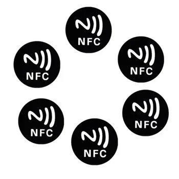 5Pcs ID 125Khz Rewritable EM4305 RFID Keyfobs KeyChain Token Blank Copy Card T5577 Key Fob Badge Anti Metal Round Phone Stickers 1