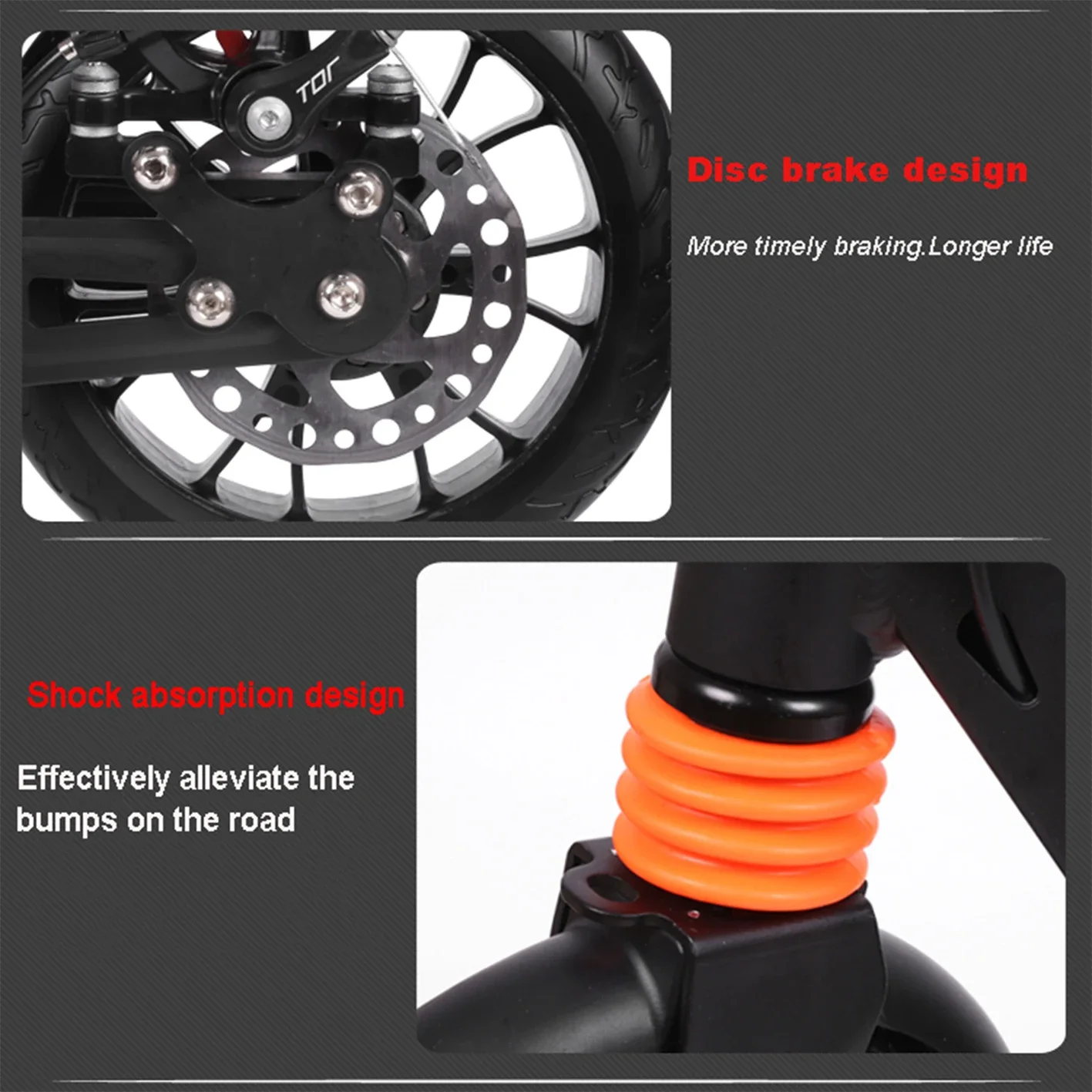 Adult Pedal Scooter Youth Large Wheel Two-wheel Two-wheel Foldable Scooter City Adult Hand Brake