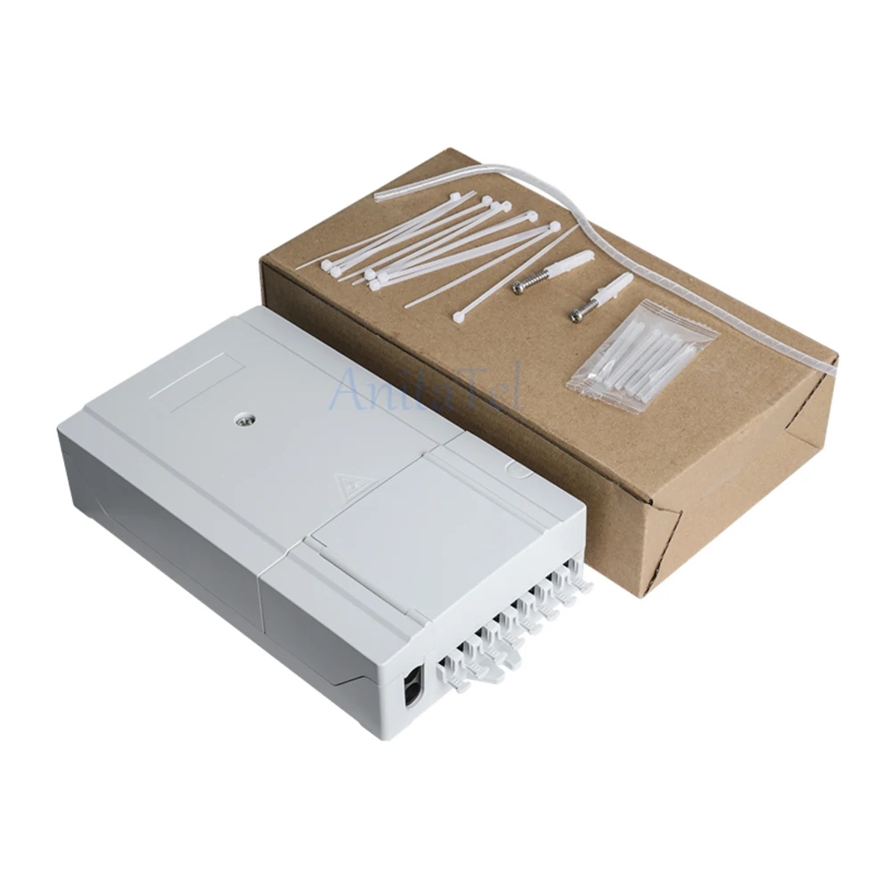 Optical fiber distribution box 8-core wall mounted indoor & outdoor optical distribution box Fiber Optical Terminal Junction Box