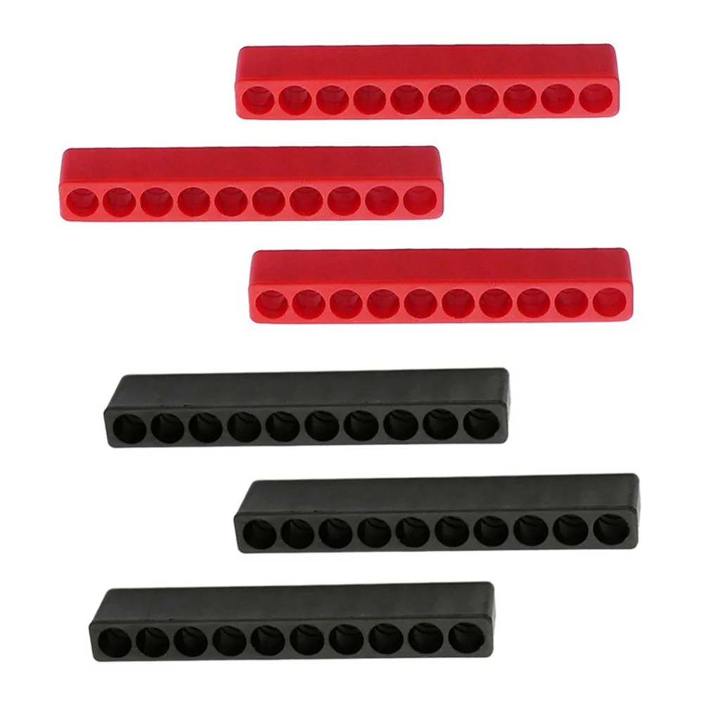 

Easy and Convenient Screwdriver Bit Holder 6Pcs Pack Plastic Material 10 Hole Storage for Organized Workspace