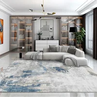 Light Luxury Carpets for Living Room Large Area Lounge Carpet Minimalist Bedroom Decor Gray Rug Home Soft Washable Floor Mat 2