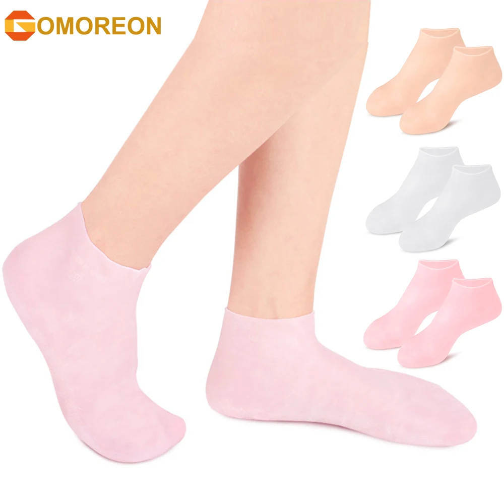 

Spa Moisturizing Gel Socks, Ultra-Soft Moisturizing Socks for Dry Feet Ankles Cracked Heel Repair Foot Care Socks for Women Men