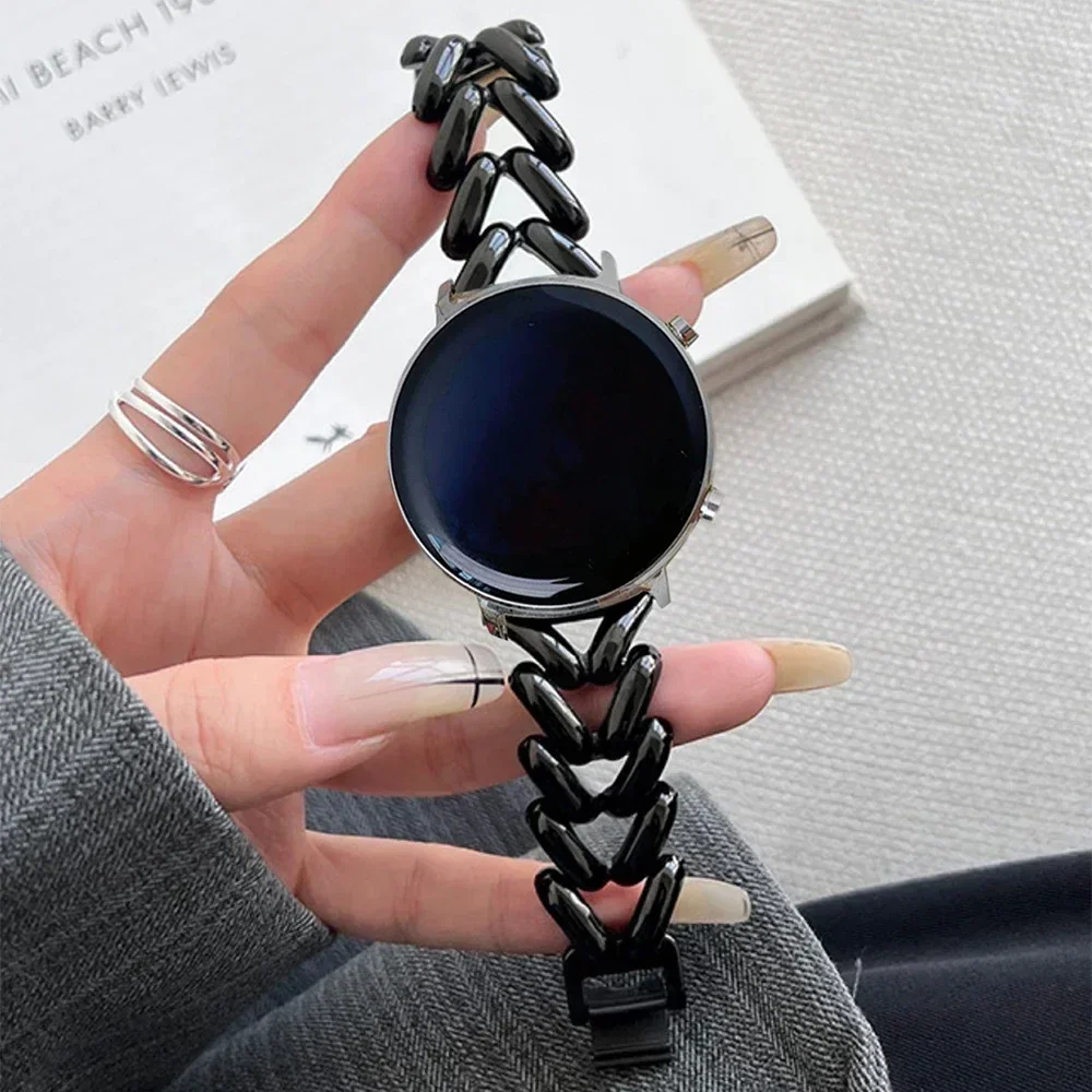 Stainless Steel Chain Bracelet Watch Band, 22mm/20mm Adjustable Strap