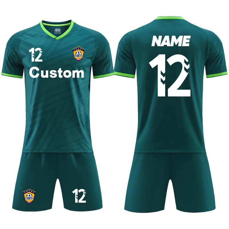 Football Jersey Set Soccer Uniform Polyester Boys Football Jersey Set