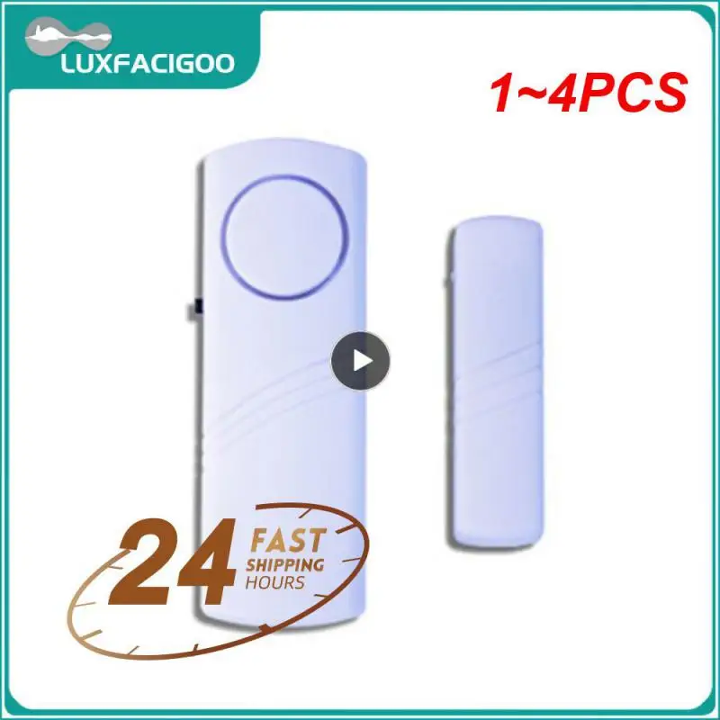 

1~4PCS Simple Anti-theft Door And Window Alarm Home Wireless Security Alarm Magnetic Triggered Door Alarm For Home Security