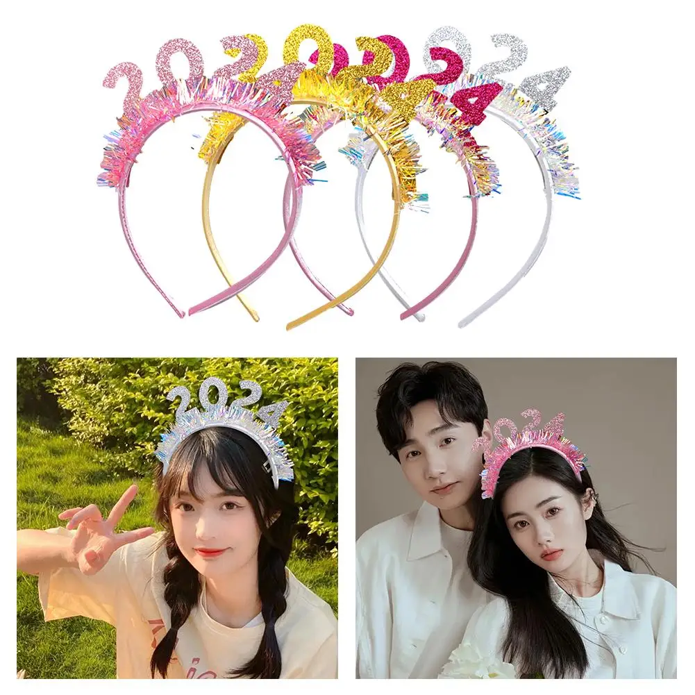 

Женская и мужская повязка на голову с новым годом 2024