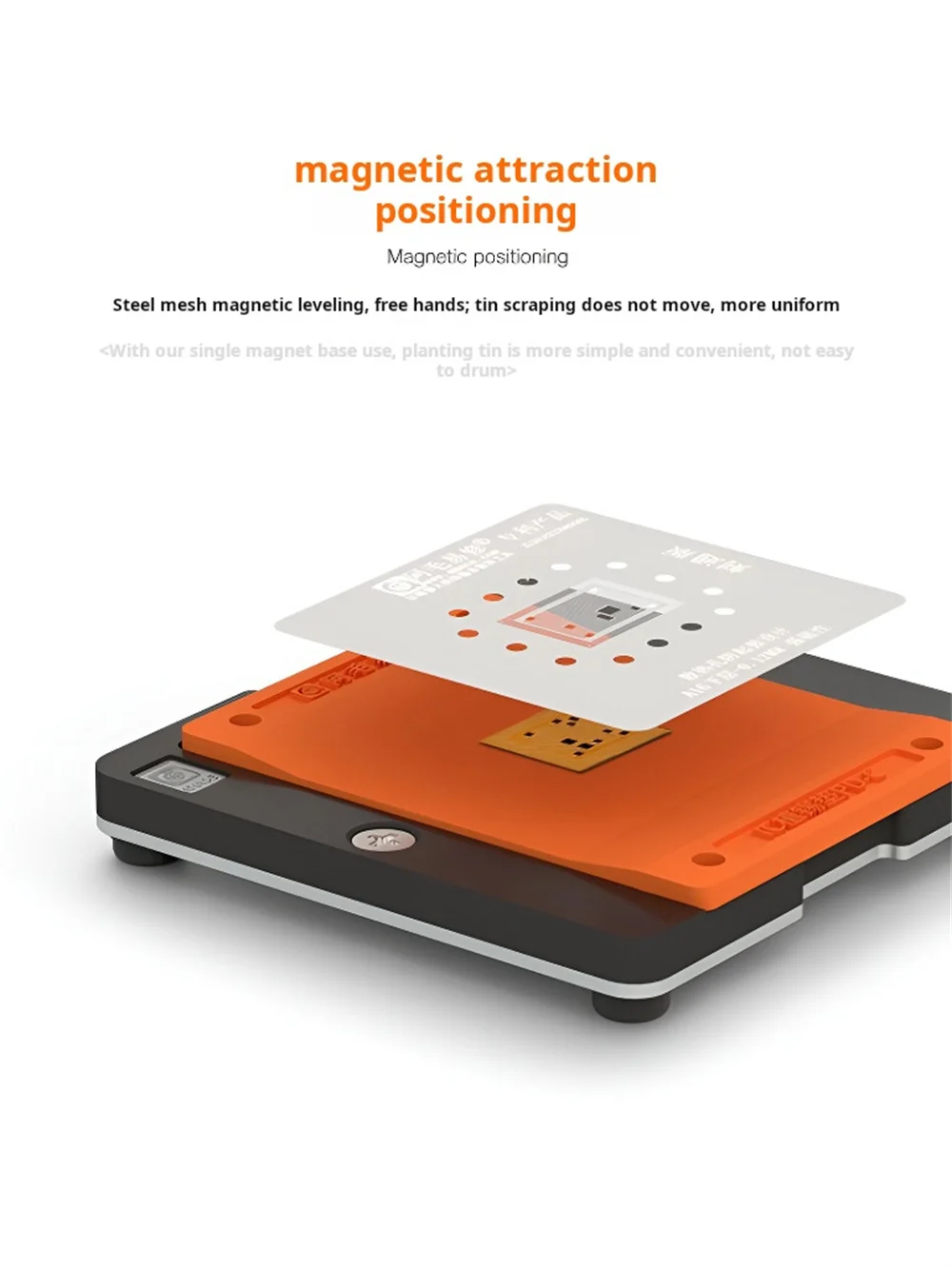 Novecel Repair The Tin Pad Magnetic Positioning Slope Design Phone Repair Tool for Following 0.9mm Thickness Chip