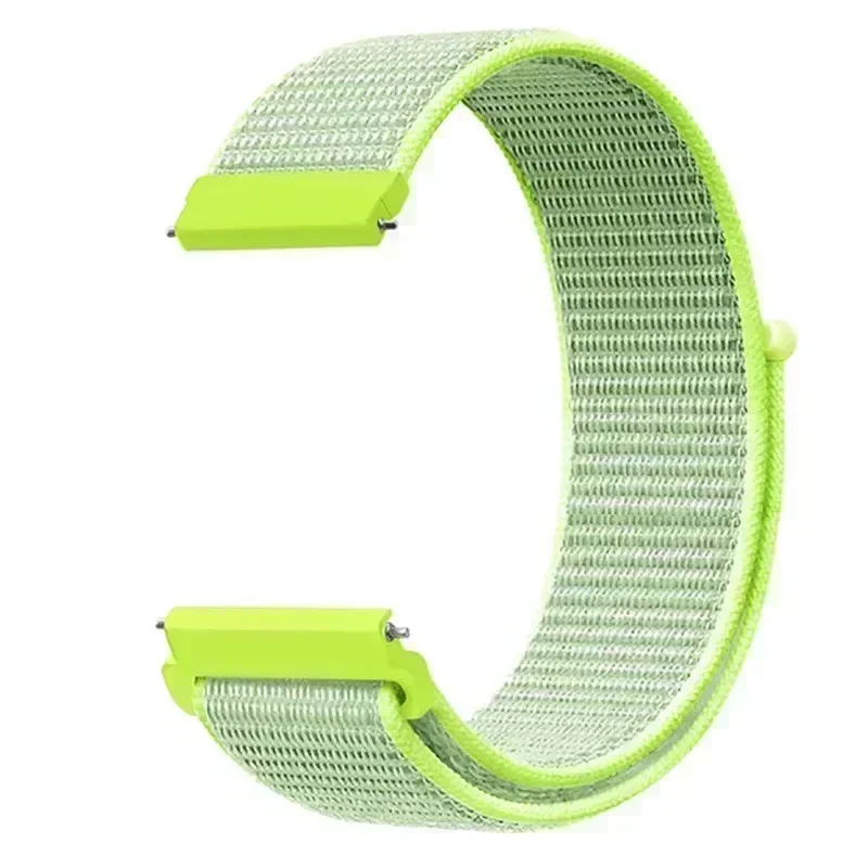 Sporty 22mm Breathable Nylon Loop Watch Bracelet Wristband
