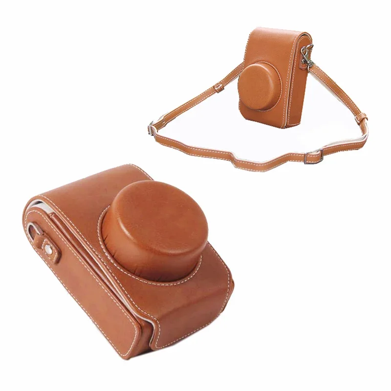 Custodia Per Fotocamera Portatile In Pelle Pu Per Panasonic Dmc-Lx100 Lx100 Ii Lx100M2 Custodia Rigida Con Tracolla