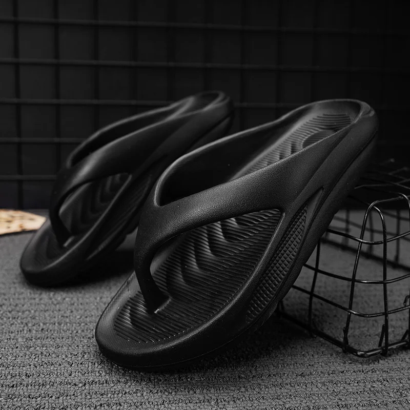 Vīriešu iešļūcenes, ērtas, neslīdošas vasaras čības, čības iekštelpām un āra lietošanai, mīkstas putuplasta čības_voghion.com