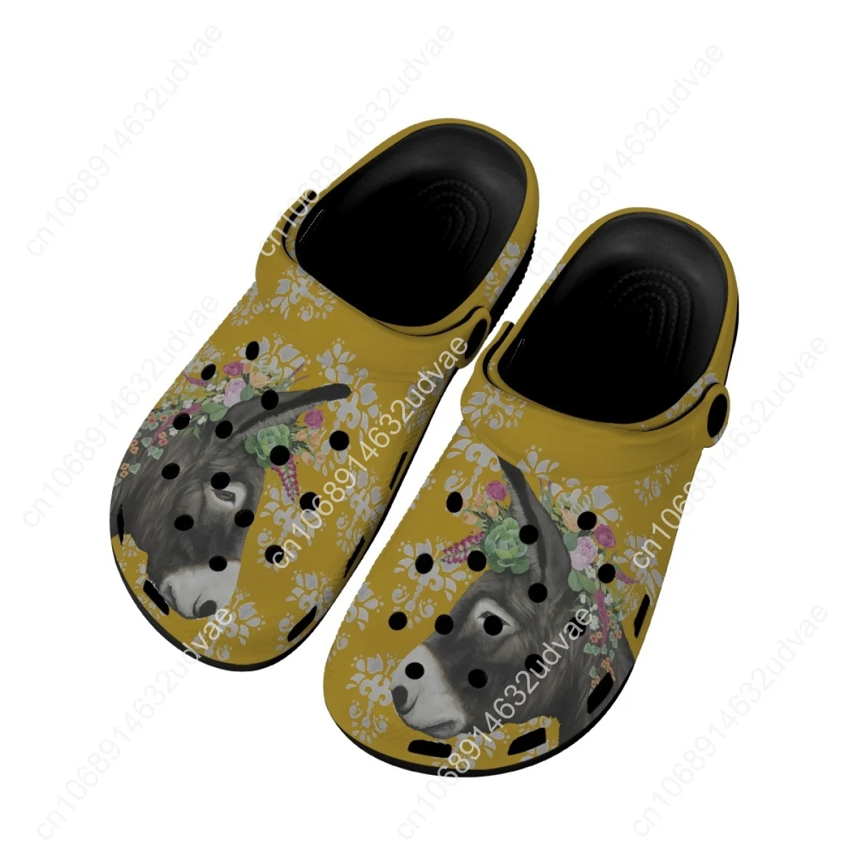 Cute Donkey Design Fashion Women Sandals Indoor And Outdoor Breathable Summer Garden Shoes Woman Casual Non Slip Home Slides