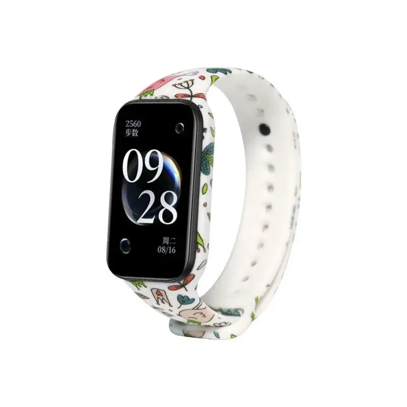Colorful Printed Silicone Strap for Smartwatch Replacement Bracelet Band