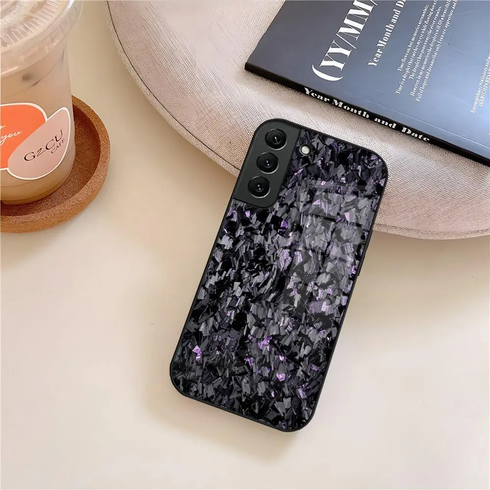 Premium Forged Carbon Fiber Phone Case with Glass Finish
