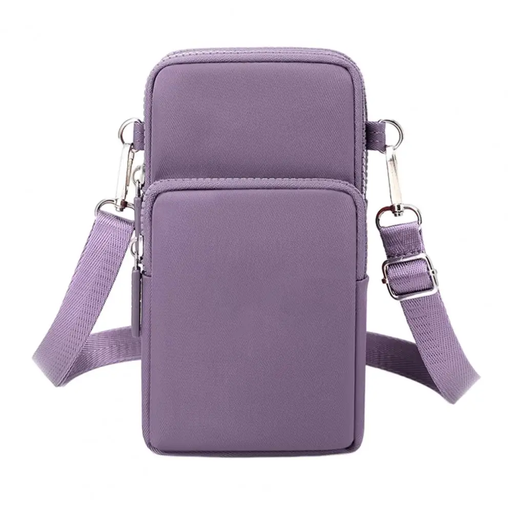 Multi bolsillos bolso bandolera casual que choca colores bolsos de cuero  con asa superior para el teléfono móvil cosméticos llavero