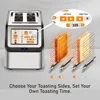 Toaster 2 Slice,High-speed Automatic Settings, Bagel English Muffins Toast Pastry Waffles Bre 6