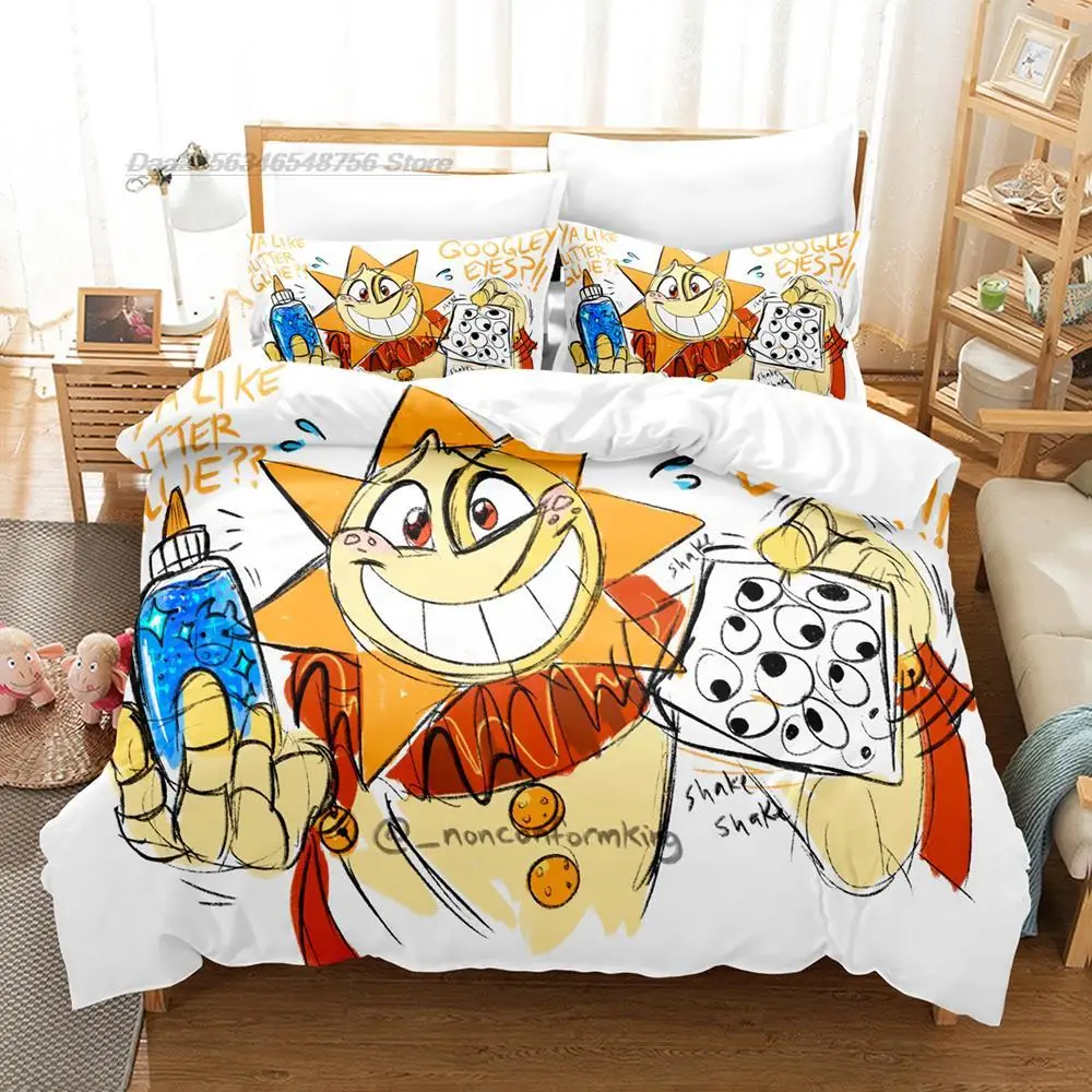 Sundrop FNAF Bedding Set Single Twin Full Queen King Size Bed Set Aldult Kid Bedroom Duvetcover Sets 3D Print Game bed sheet set 2