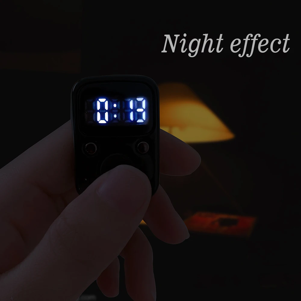 SXH5136 New Model 3203 Electric Finger Tally Counter With LED Screen Battery Replaceable Glow in Dark Digital Tasbih Zikr Ring hand tally counter smart zikr ring electronic counter