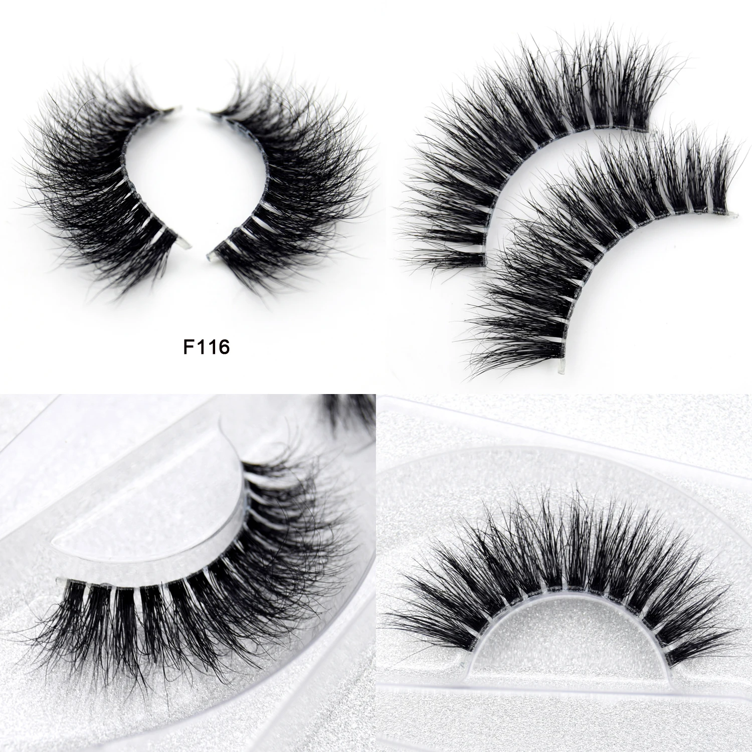 Visofree Mink Lashes 3d Mink Eyelashes Invisible Band Natural Black
