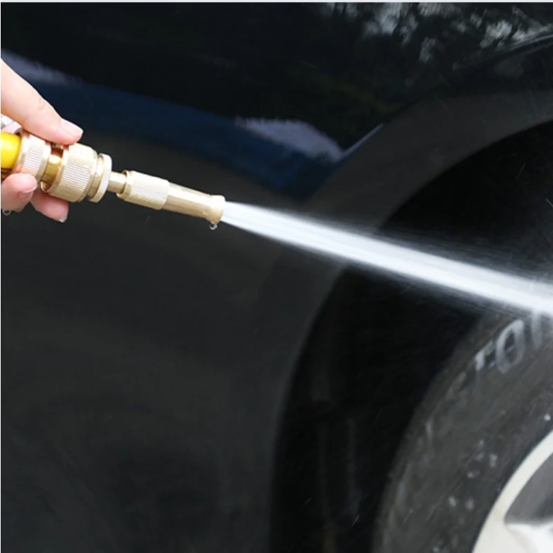 Copper Gun For Car Washing Spray Gun Hose Nozzle Straight High Garden Adjustable Pressure
