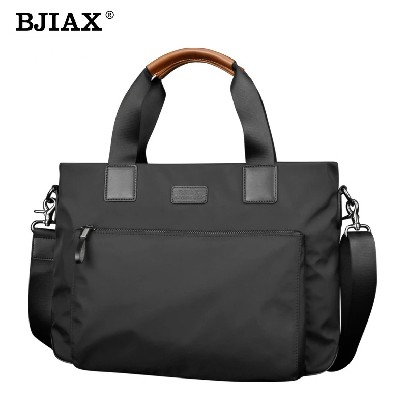 

BJIAX New Men Bag Horizontal Business Leisure Handbag Nylon Oxford Cloth Canvas Bag Crossbody Bag Briefcase