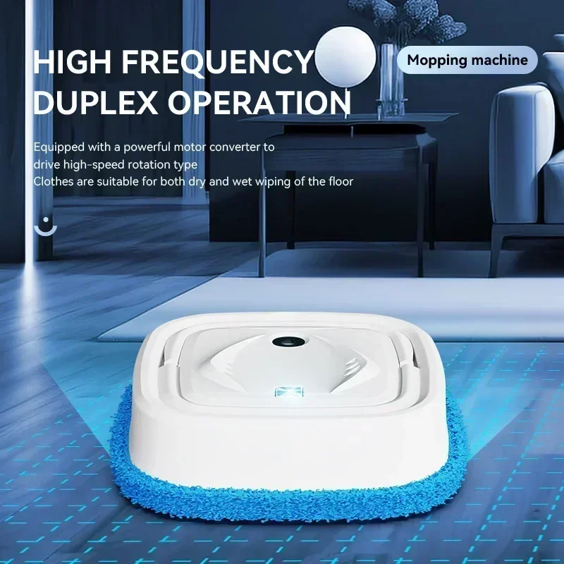 Smart Robotic Vacuum Cleaner 2000Pa Strong Suction Auto Mopping Wireless App Control Auto-Charging for Pet Hair Hard Floor